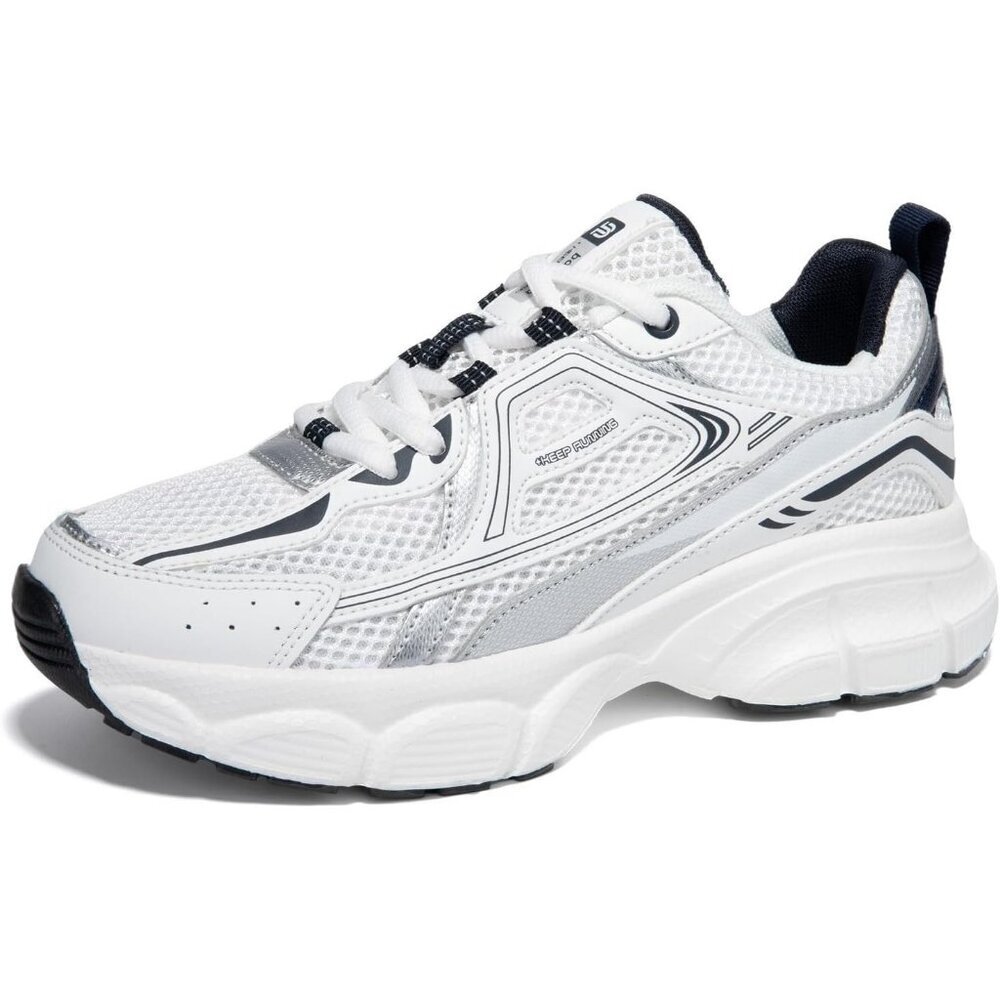 Women's A-white Chunky Fashion Sneakers Mesh Breathable Casual Sports Shoes